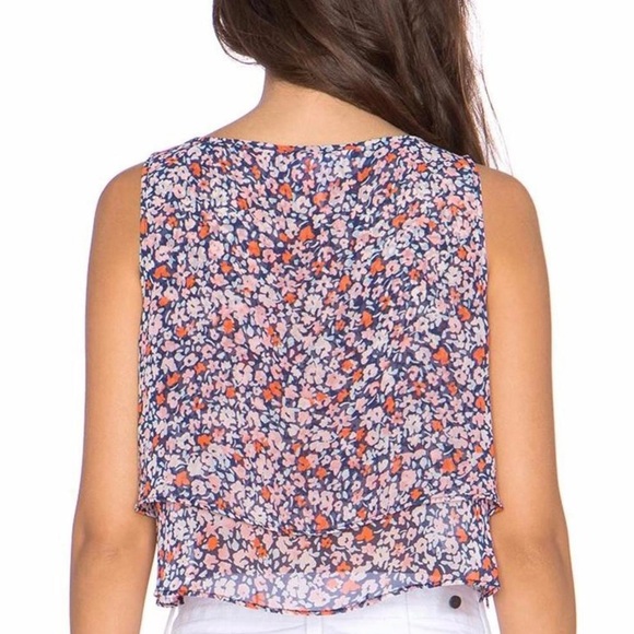 BCBGeneration Floral Chiffon Two Piece Skirt Set - Picture 4 of 11